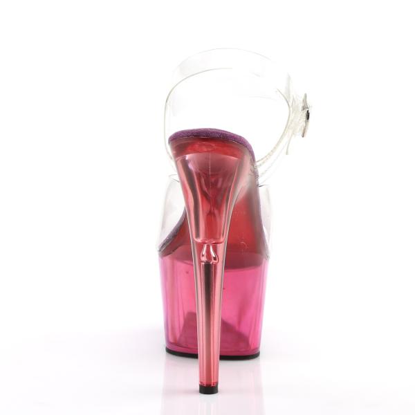 ADORE-708MCT Pleaser high heels platform sandal clear purple tinted