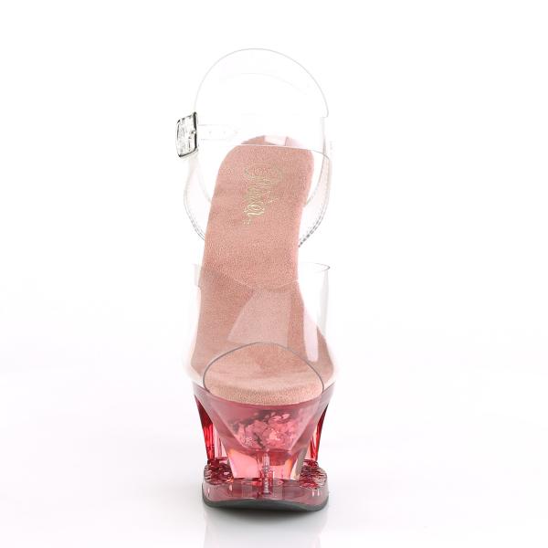 MOON-708GFT Pleaser high heels sandal cut-out platform pink tinted glitter hearts