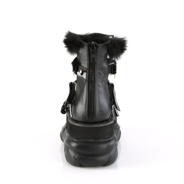 NEPTUNE-150 Demonia platform cage style monster bootie sandal black ...