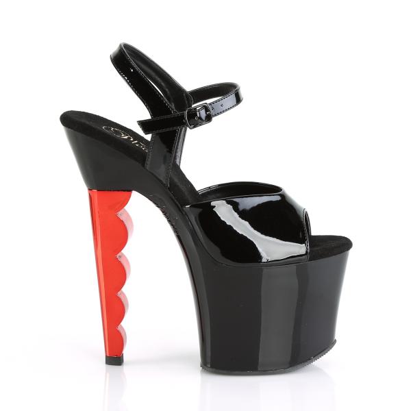 PLATEAU SANDALETTEN HIGH HEELS TRAMP 709 ROT PLATEAU SANDALETTEN HIGH HEELS TRAMP 709 ROT