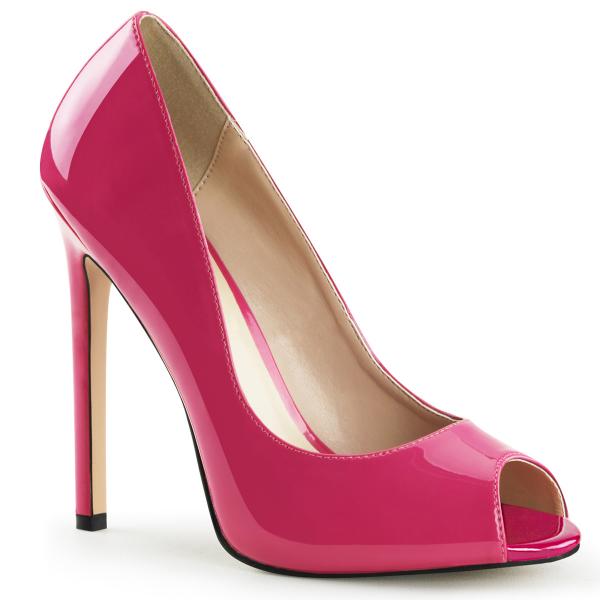 SEXY-42 Pleaser High-Heels Peep Toe Plateaupumps hotpink Lack zehenoffen