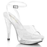 COCKTAIL-506 Fabulicious vegane Damen High Heels transparente Plateausandaletten