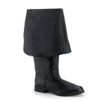 MAVERICK-2045 Funtasma Herren Piraten Stiefel Glockenform schwarz echt Leder