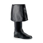 MAVERICK-2045 Funtasma Herren Piraten Stiefel Glockenform schwarz Lederoptik
