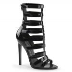 SEXY-52 Pleaser high heels strappy cage sandal black patent